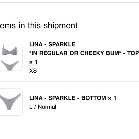 ✨👙 NWT L Triangl Lina Sparkle bikini BOTTOMS ONLY - Picture 6 of 6